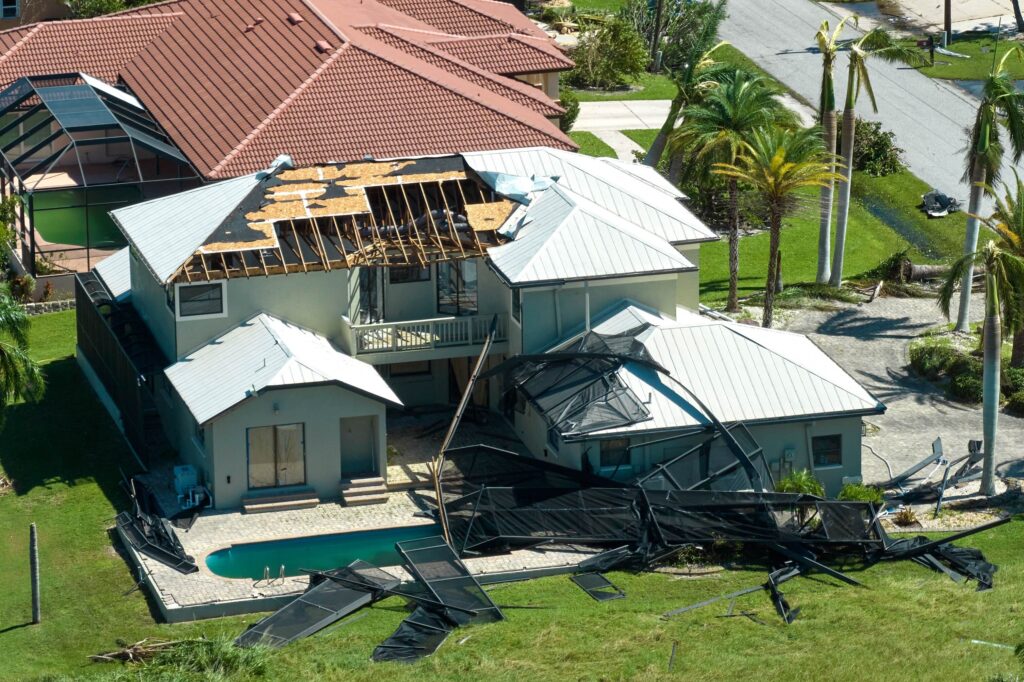 Home roof under construction